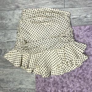 Zara polka dot mini skirt